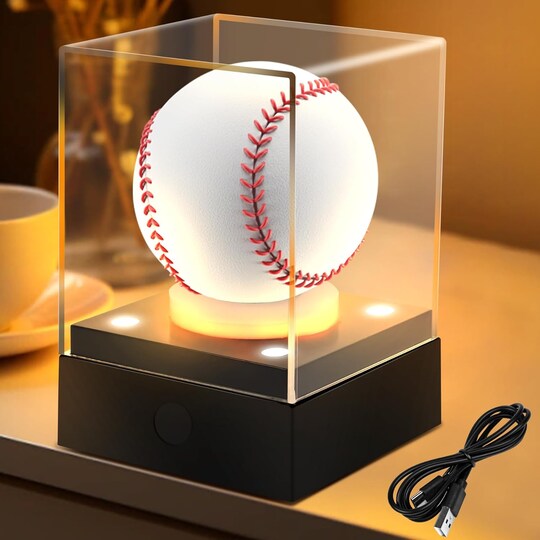 Baseball Display Case with LED Light & UV Protection High Transparency Acrylic Cube Holder for Balls, Pool Balls, Tennis Balls, Golf Balls,Cards, Memorabilia Gifts | Michaels Baseball Display Case with LED Light & UV Protection High Transparency Acrylic Cube Holder for Balls, Pool Balls, Tennis Balls, Golf Balls,Cards, Memorabilia Gifts | Michaels
